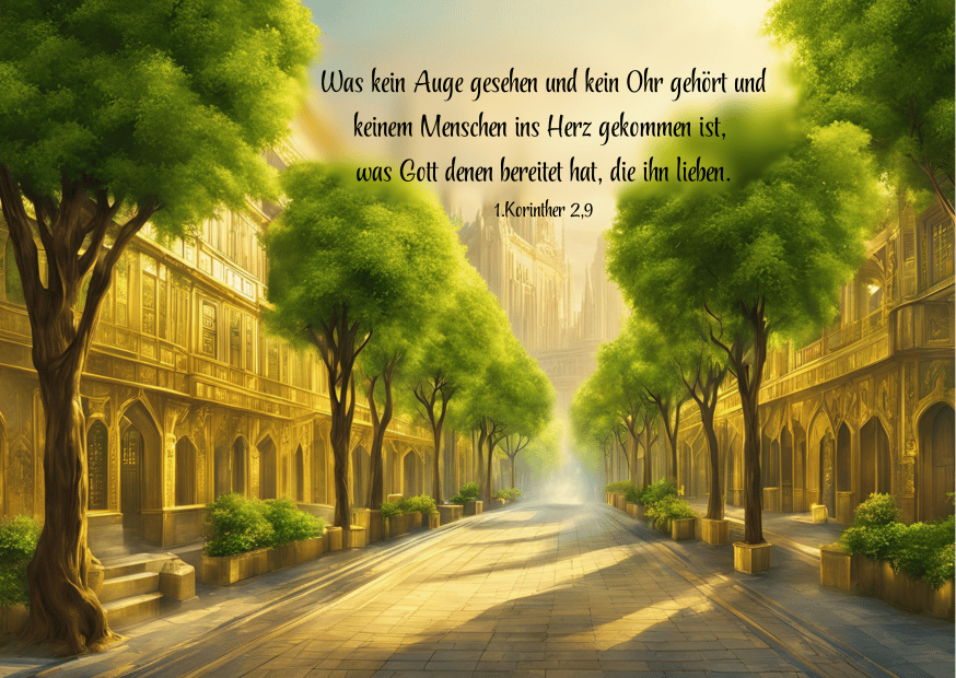 Postkarte goldene Stadt