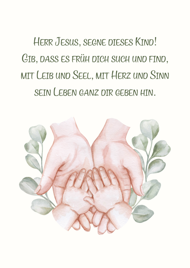 Postkarte Kindersegnung 1
