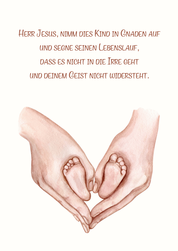 Postkarte Kindersegnung 2