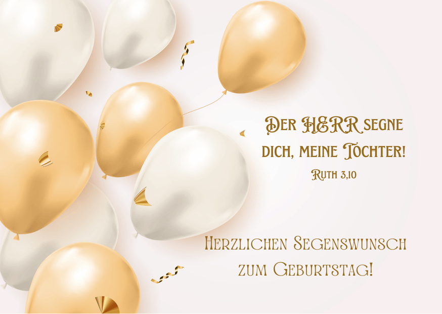 Postkarte Luftballons