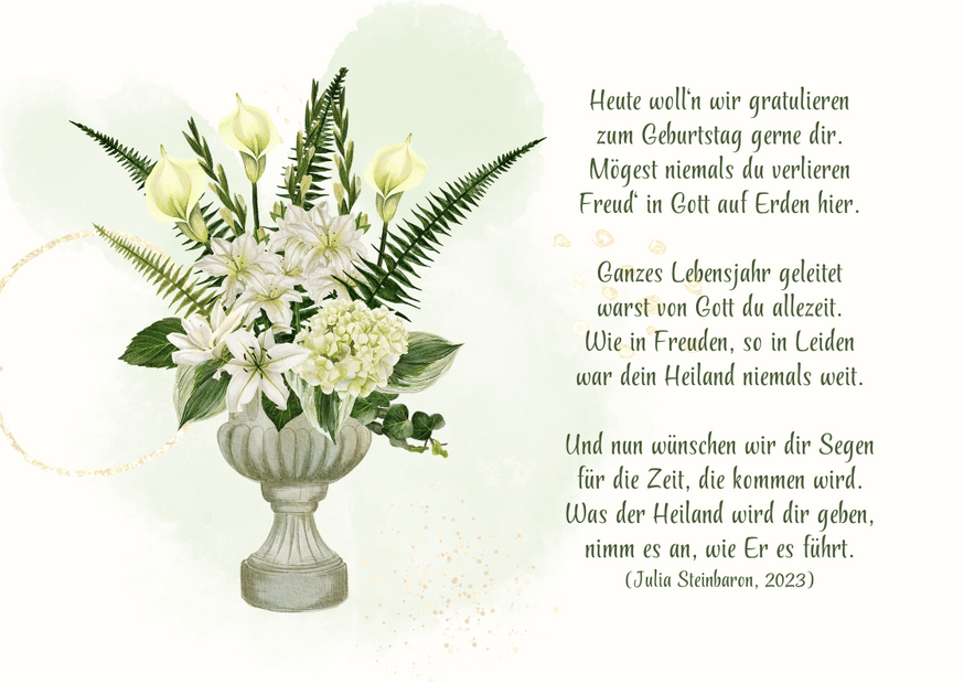 Postkarte zum Geburtstag