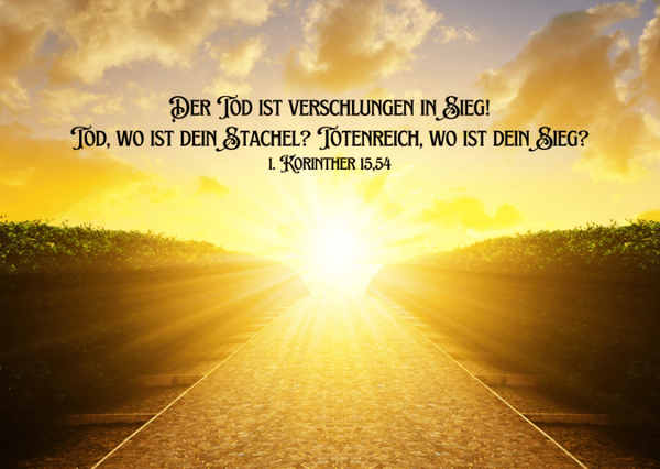 Postkarte zur Anteilnahme