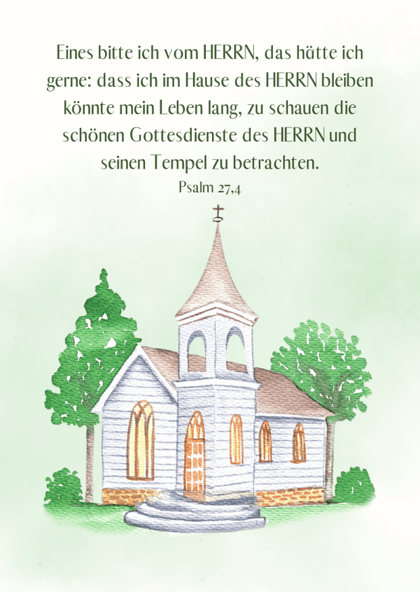 Postkarte Kirche