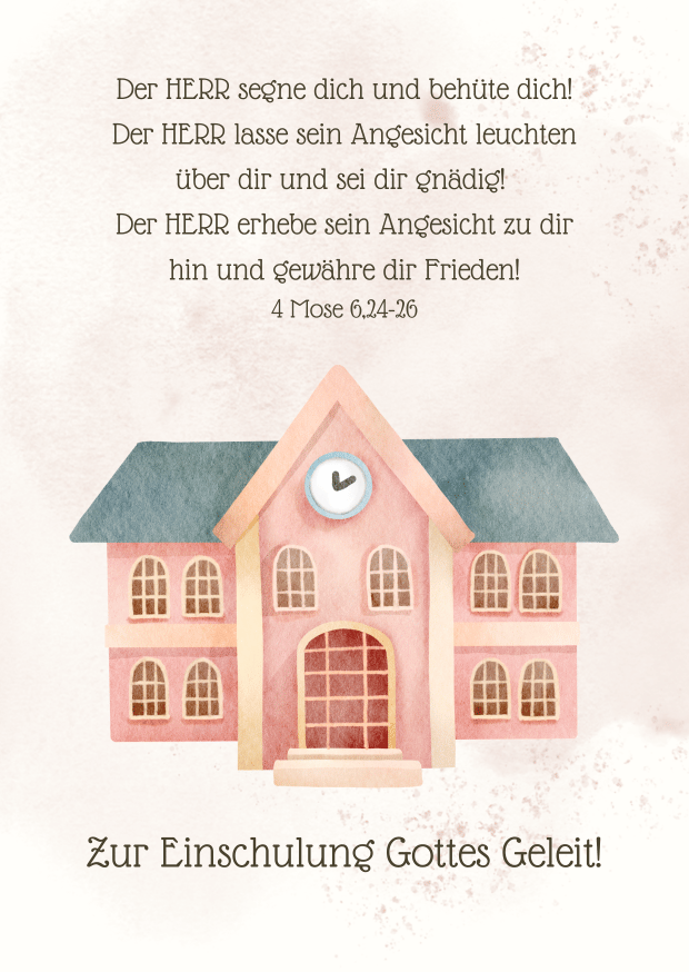 Postkarte Einschulung