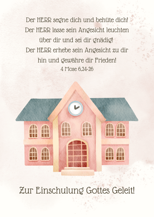 Postkarte Einschulung