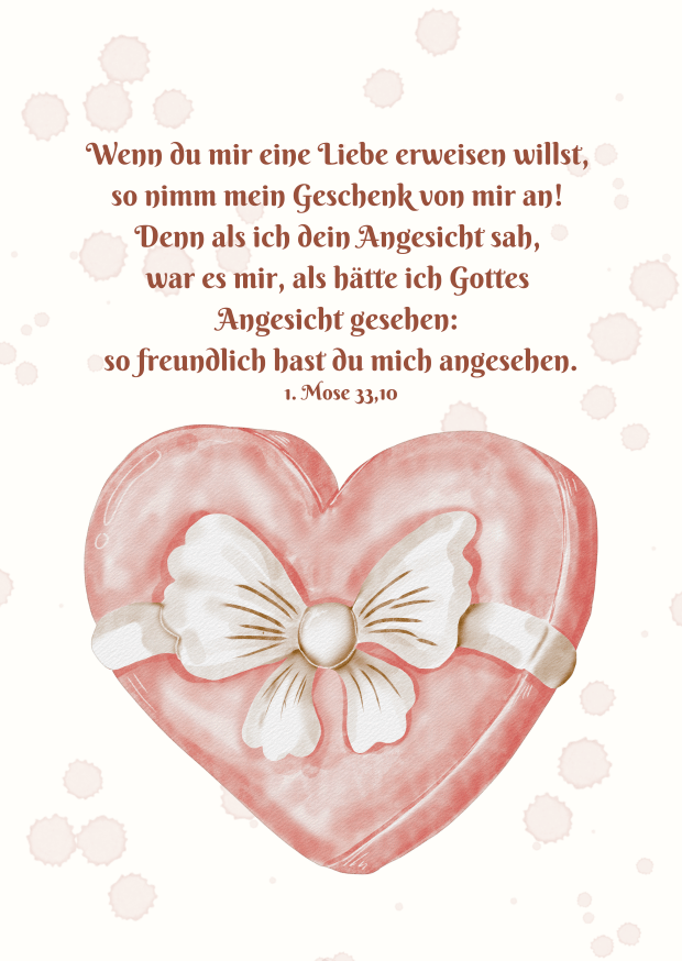 Postkarte Liebesdienst