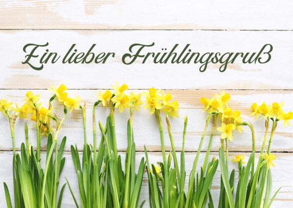 Postkarte Frühlingsgruß