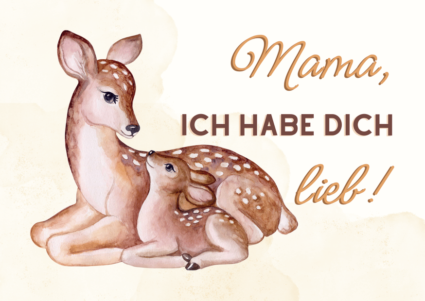 Postkarte Mama