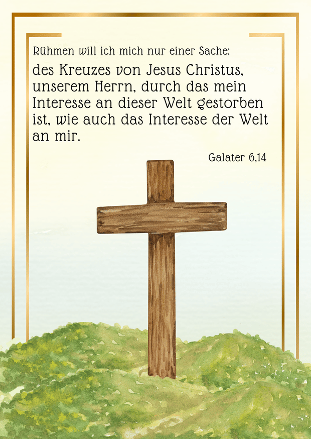 Postkarte Kreuz