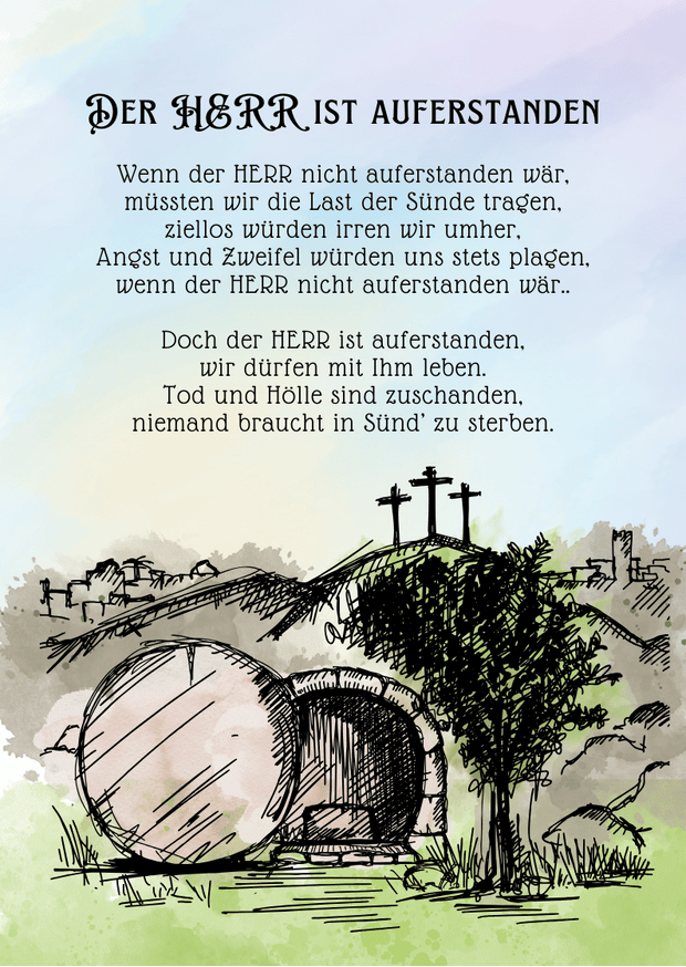 Postkarte Auferstanden