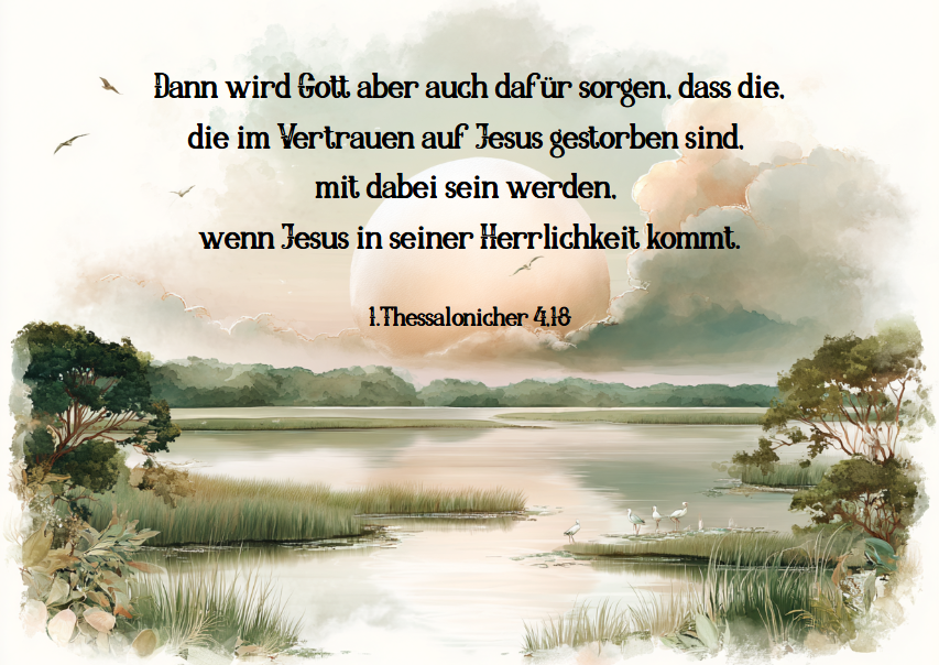 Postkarte Sonnenuntergang