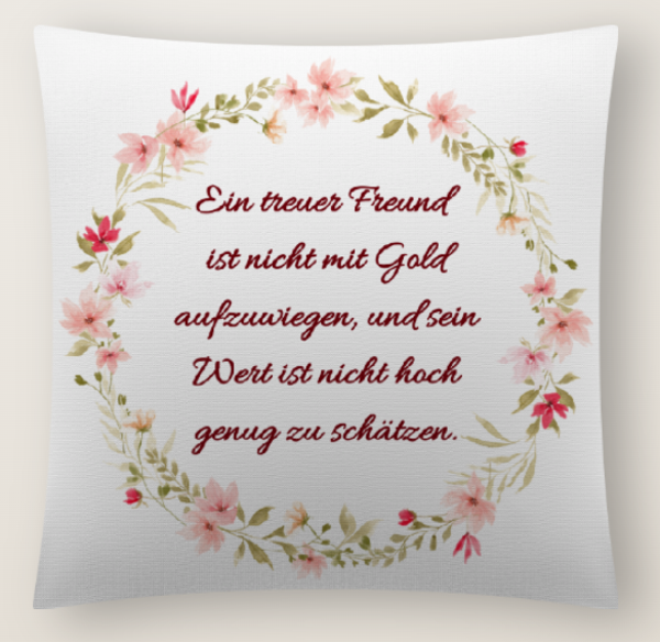 Kissen - Blumenkranz