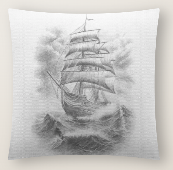 Kissen - Segelschiff