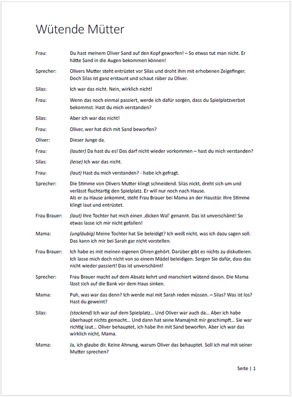 Anspiel - Wütende Mütter