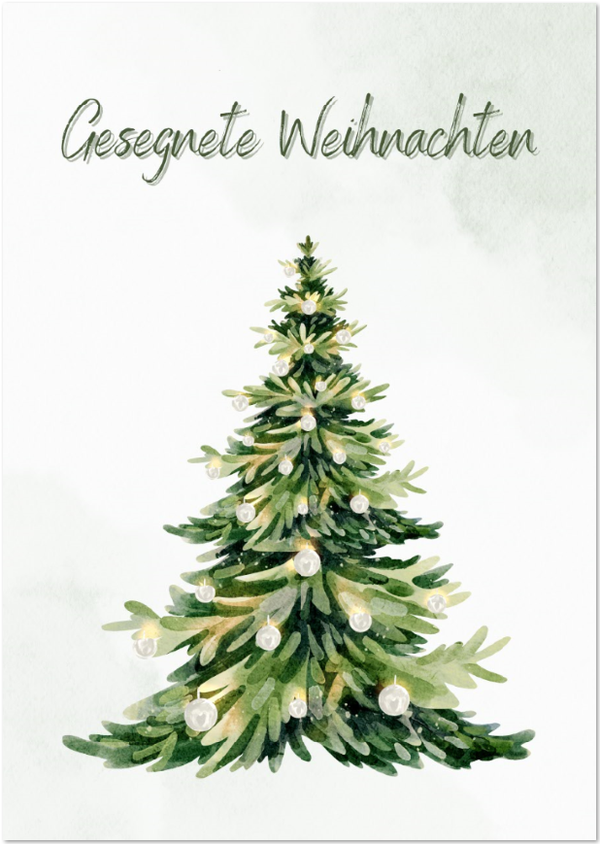 Postkarte Tannenbaum
