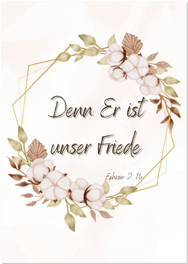 Postkarte Unser Friede