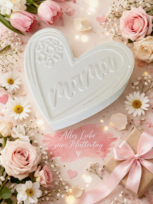 Keramikherz – Liebevolles Geschenk zum Muttertag