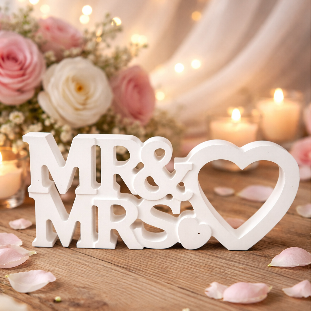 Verliebt, Verlobt, Verheiratet – MR & MRS Dekoelement