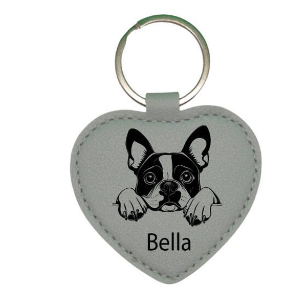 Hundemarke mit Gravur geräuschlos BOSTON TERRIER