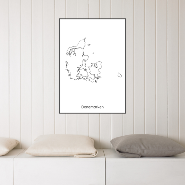 Poster Denemarken | A4 poster | Hej Hygge