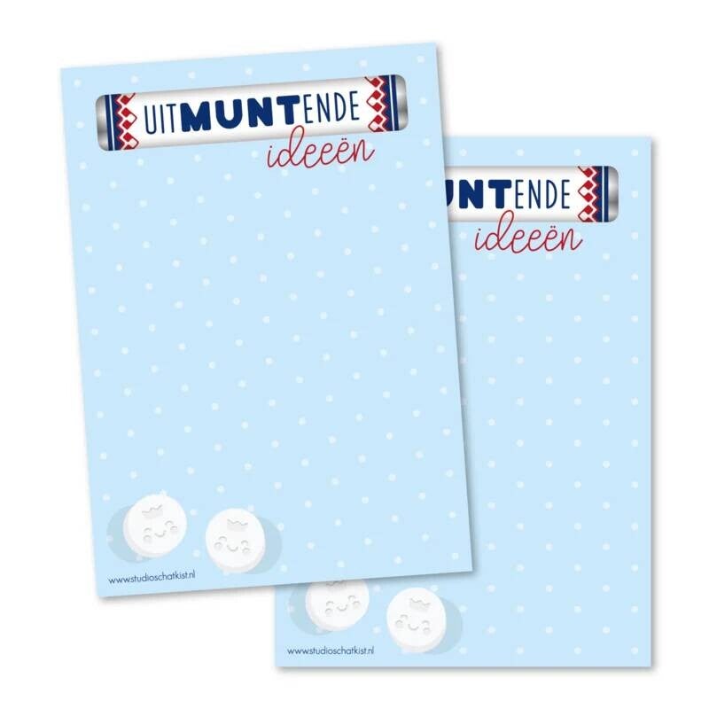 Notitieblok A6 / UitMUNTende ideeën