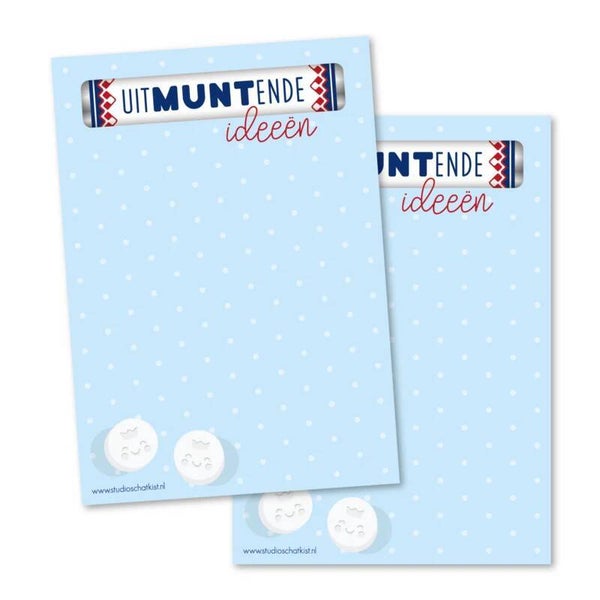 Notitieblok A6 / UitMUNTende ideeën