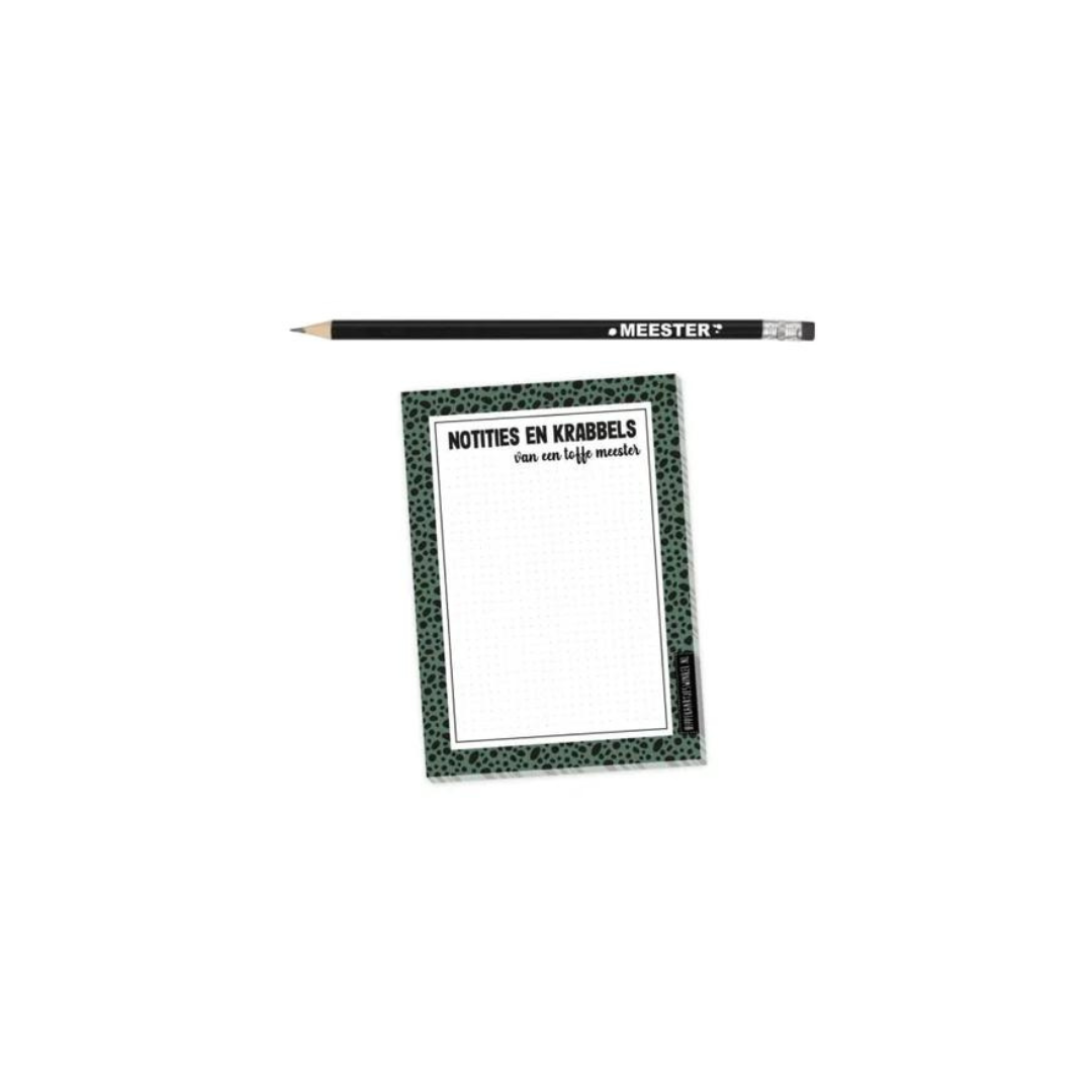 Pakket meester | Potlood & notitieblok | Hej Hygge