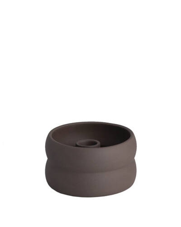 Kandelaar bruin rond | Storefactory |  Scandinavische accessoires