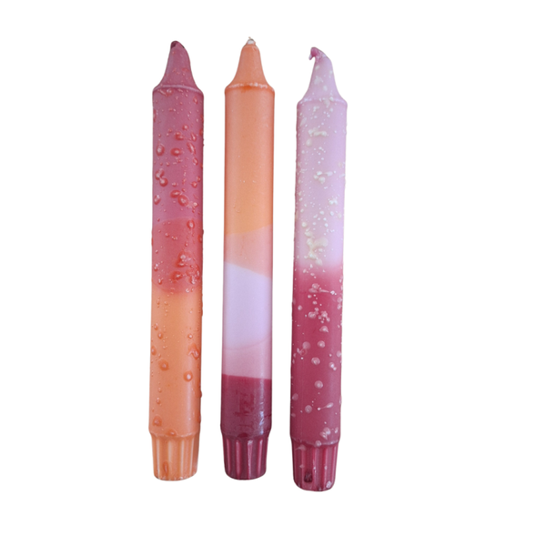 Dinerkaarsen roze set 4 | Herfstaccessoires | Hej Hygge