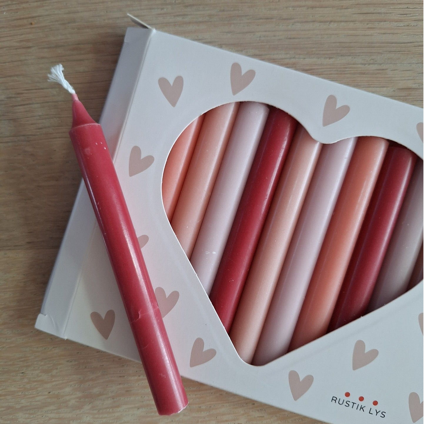 LET OP! | Potloodkaarsjes | 12 stuks | Rustiklys