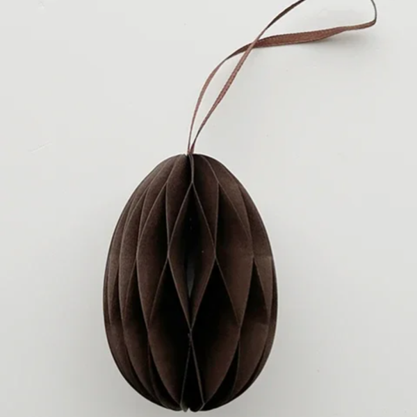 Paasdecoratie | Donker bruin paasei hanger