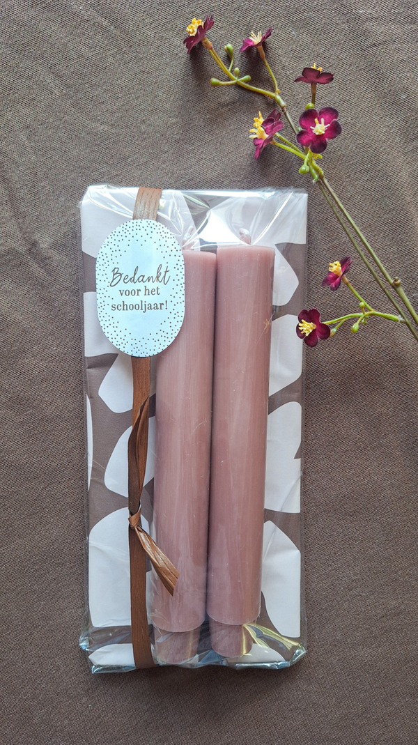Juf cadeau kaarsen
