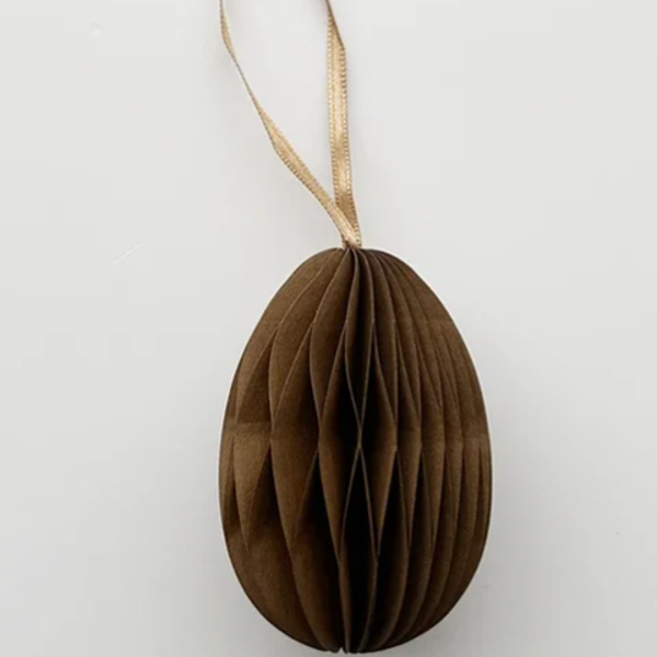 Paasdecoratie | Licht bruin paasei hanger