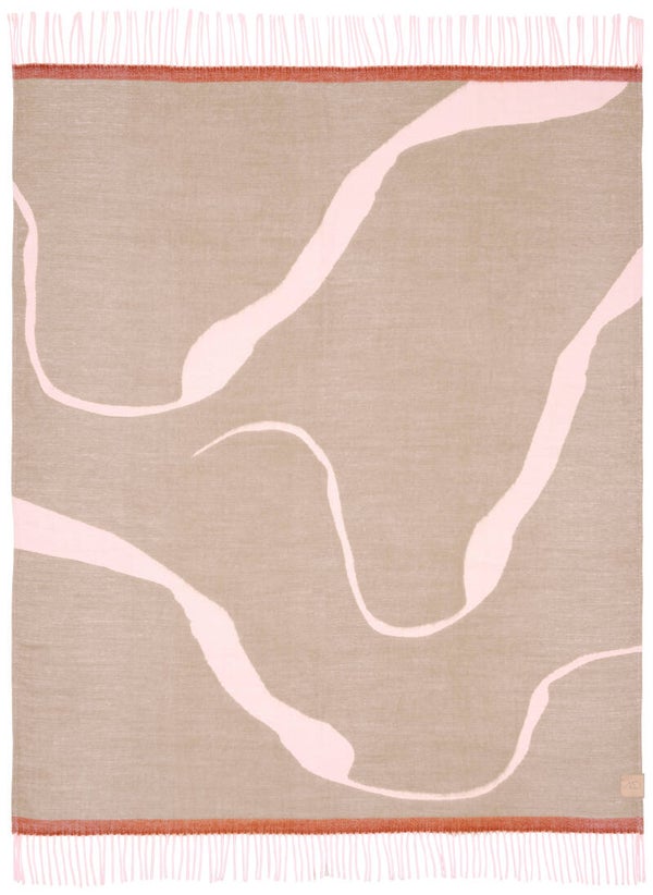 Mette Ditmer plaid pastelroze-beige | Hej Hygge