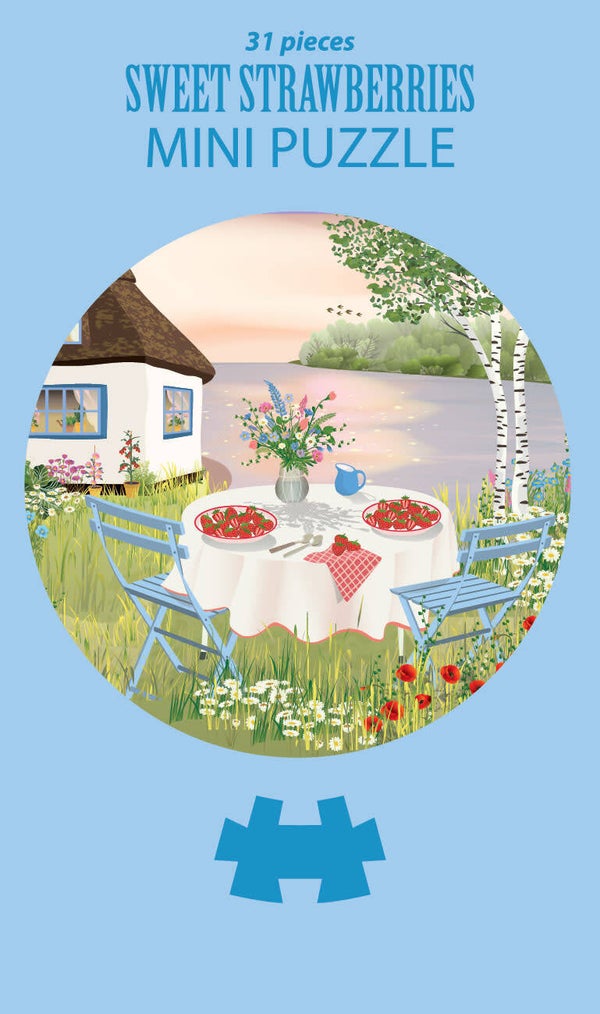 VISSEVASSE mini puzzel Zoete aardbeien