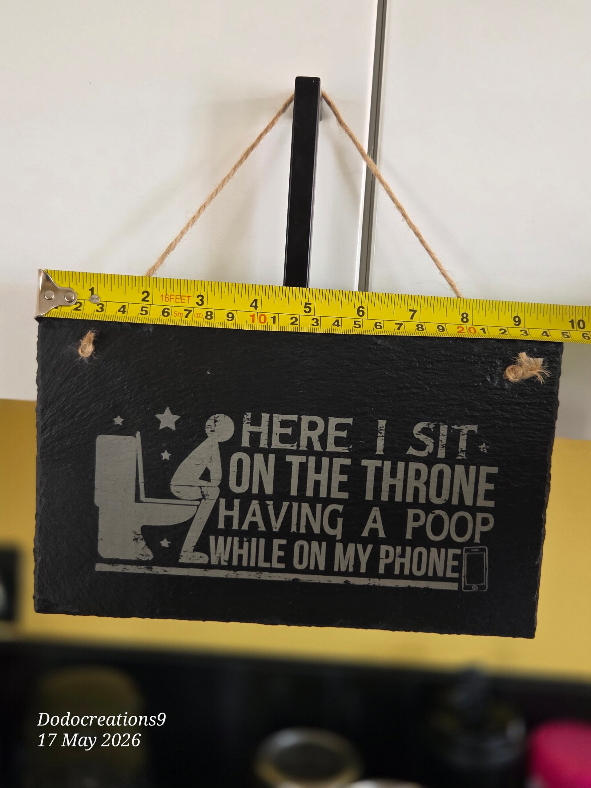 Bathroom wall plaque