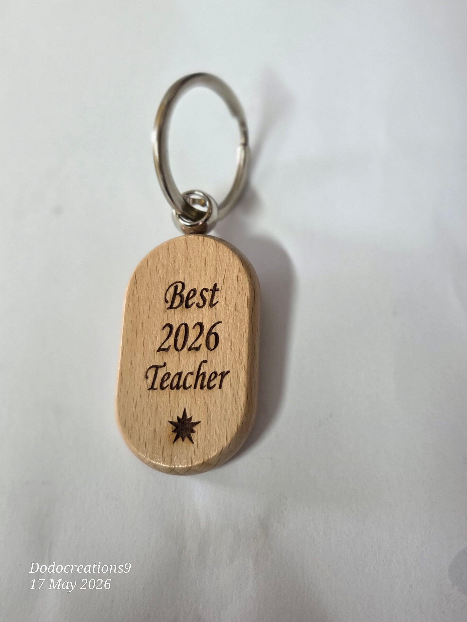 Best teacher wooden Keyring