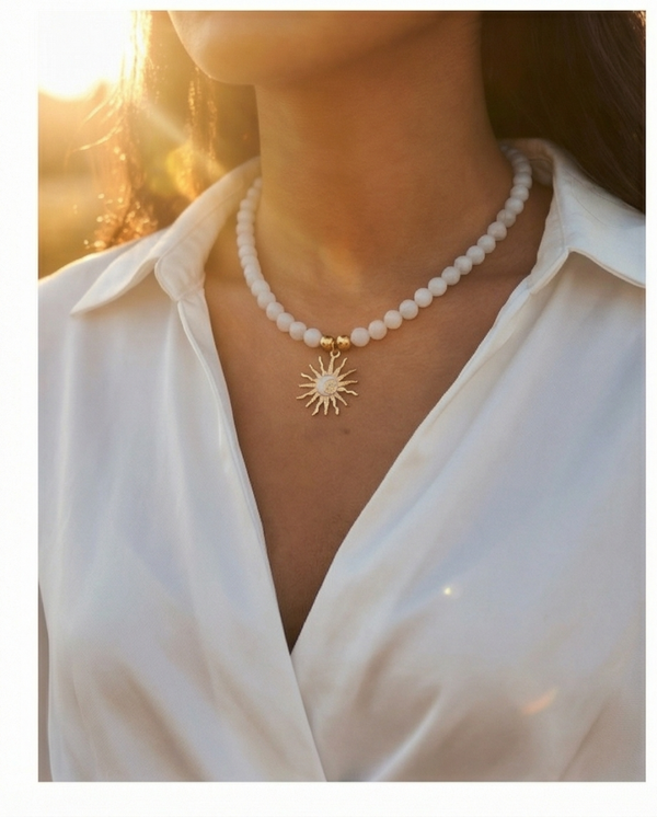 Collier en Pierre de lune