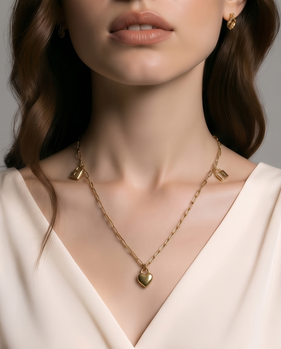 Collier Femme Acier Inoxydable Bijou Élégant et Résistant