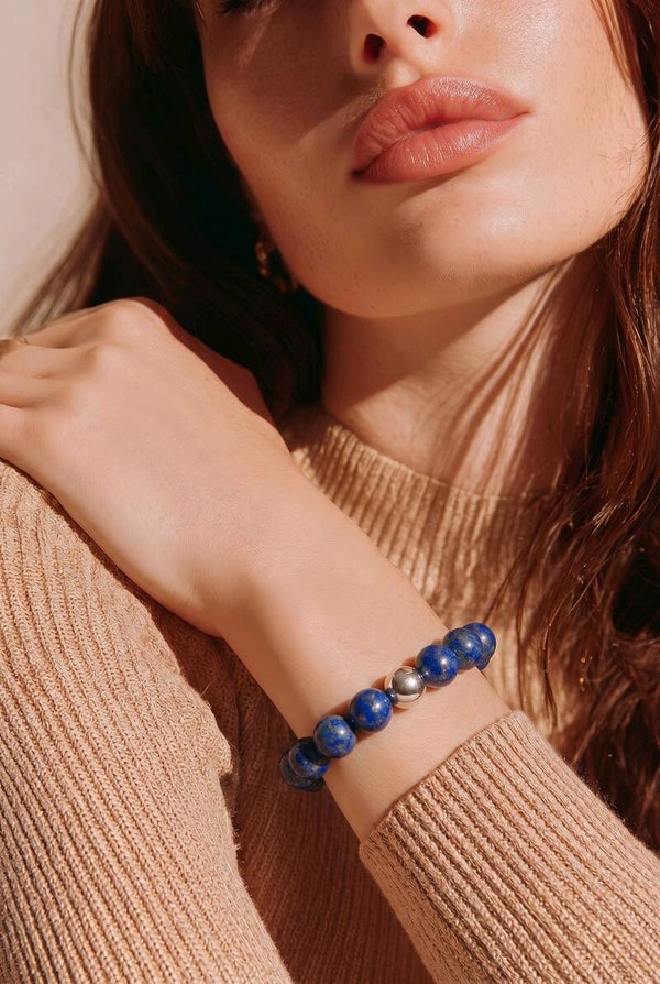 Bracelet en Lapis-Lazuli  8 mm  Extra