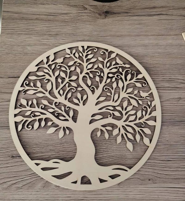 Arbre de Vie en bois de tilleul 20 x 20 cm