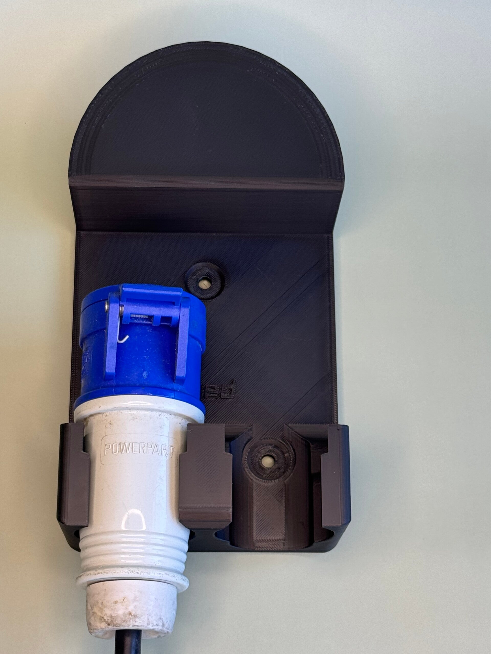 CEE verlengkabelhouder met houder 2 CEE verloopkabels