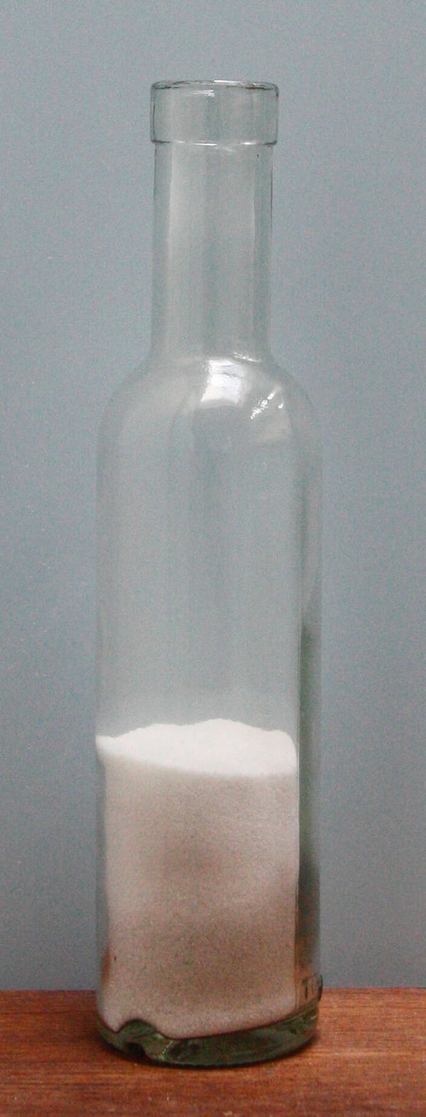 Glazen fles (klein) - met zand