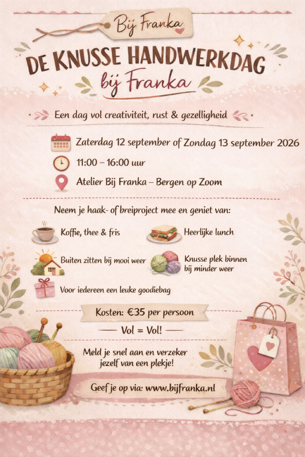 De knusse handwerkdag Bij Franka