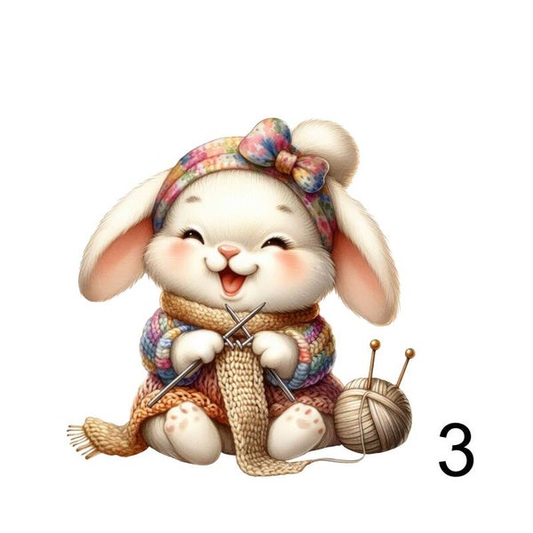 Project bag wit/ecru of zwart met dieren 3