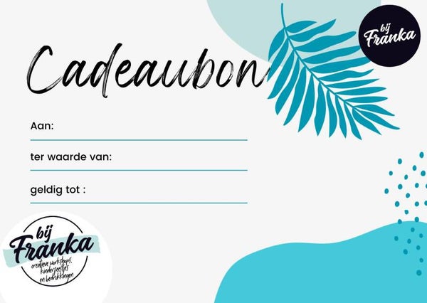 Cadeaubon Bij Franka