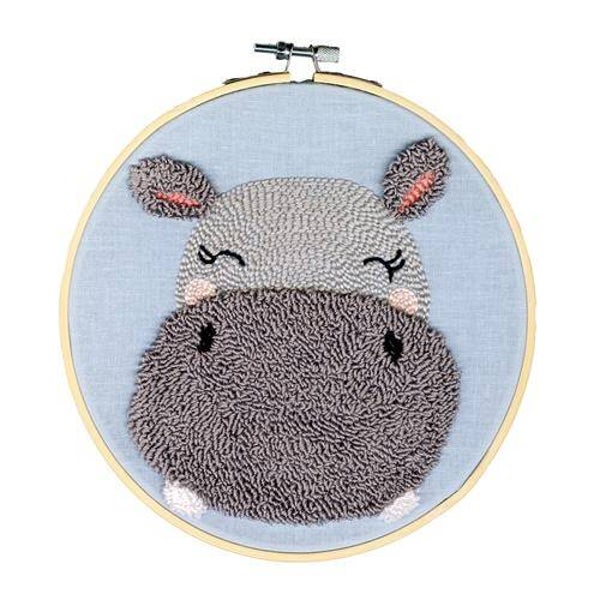 punchpakket nijlpaard 09 (17,8 cm rond)