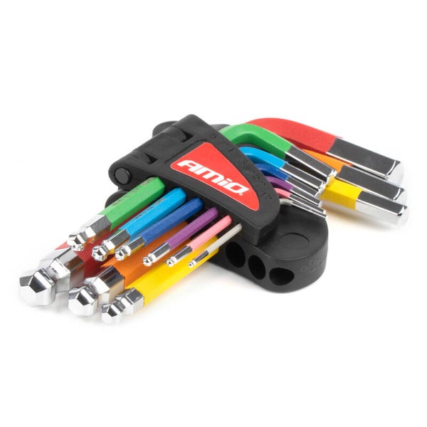 Inbus Allen wrenches S2 9-piece AMIO-04298