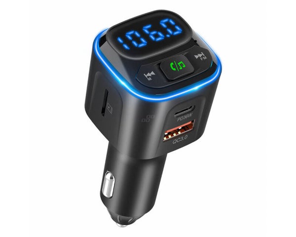FM Transmitter 1×USB-A 2×USB-C 12V 24V