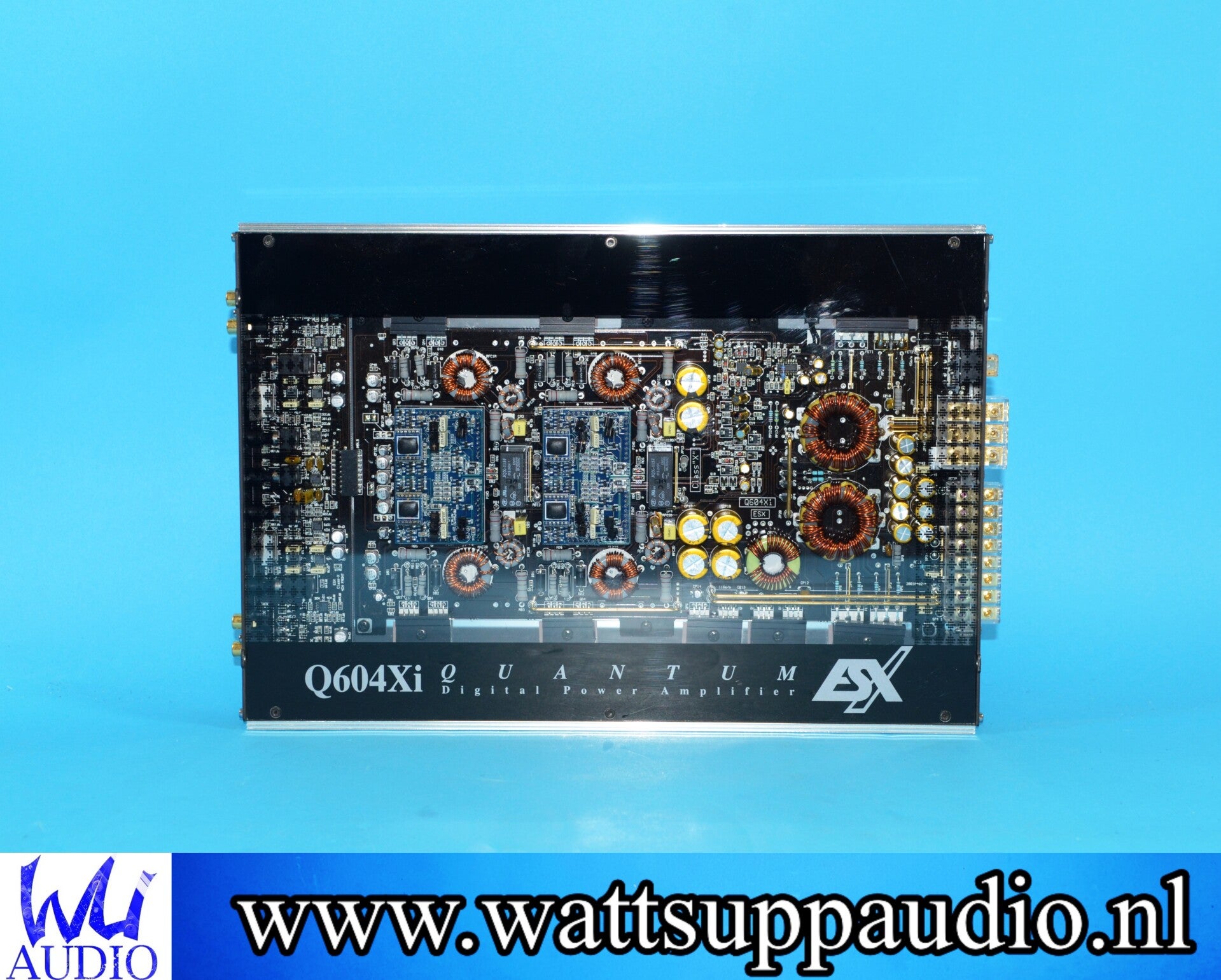 ESX Q604Xi Chrome 4 channel amplifier SQ 600W RMS